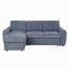 Blue Boucle Sectional Sofa