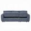 Blue Boucle Sectional Sofa