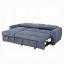 Blue Boucle Sectional Sofa