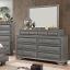 Gray Dresser with Mirror