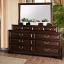 Brown Cherry Dresser with Mirror