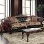 Burgundy/Dark Brown Sofa
