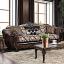 Light Brown/Dark Brown Sofa