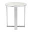 Brushed Stainless Steel End Table