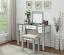Silver Vanity With Stool
