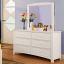 White Dresser with Mirror