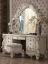Vanity Desk W/Mirror & Stool