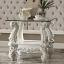 Ivory & Bone White End Table