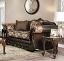 Brown/Gold Loveseat