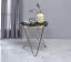 Black Glass/Champagne End Table