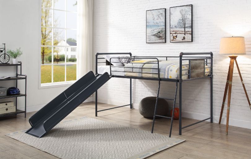 Cordelia Industrial Design Bed with Slide