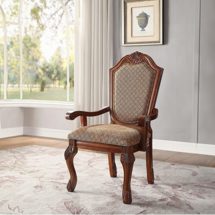 Chateau De Ville Cherry Arm Chair Set of 2