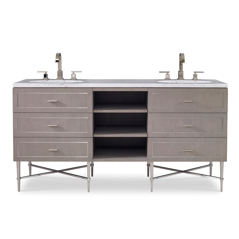 68" Woodbury Double Sink Chest Bathroom Vanity