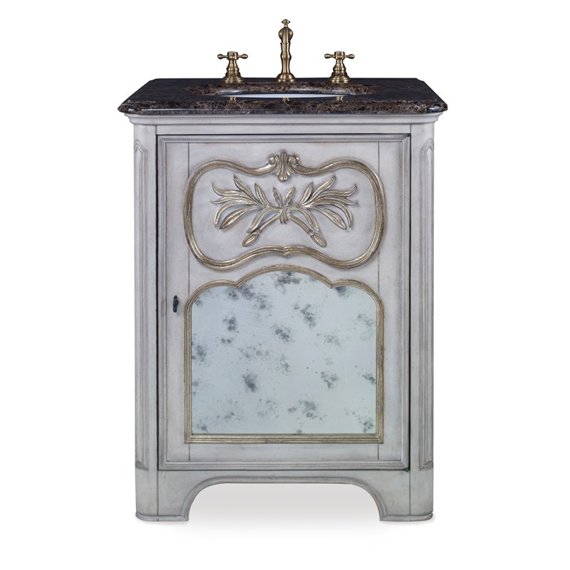 27" Laurel Petite Sink Chest Bathroom Vanity - White