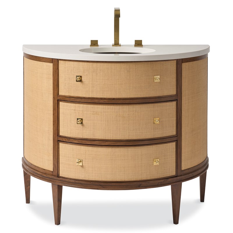 43" Orion Raffia Sink Chest Bathroom Vanity