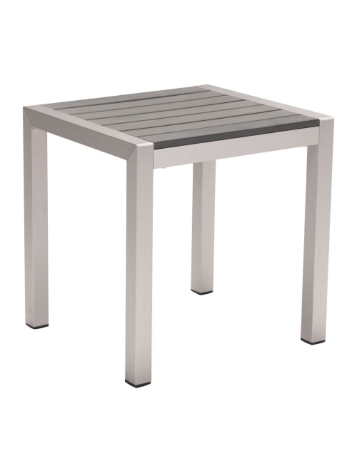 Cosmopolitan Side Table Brushed Aluminum