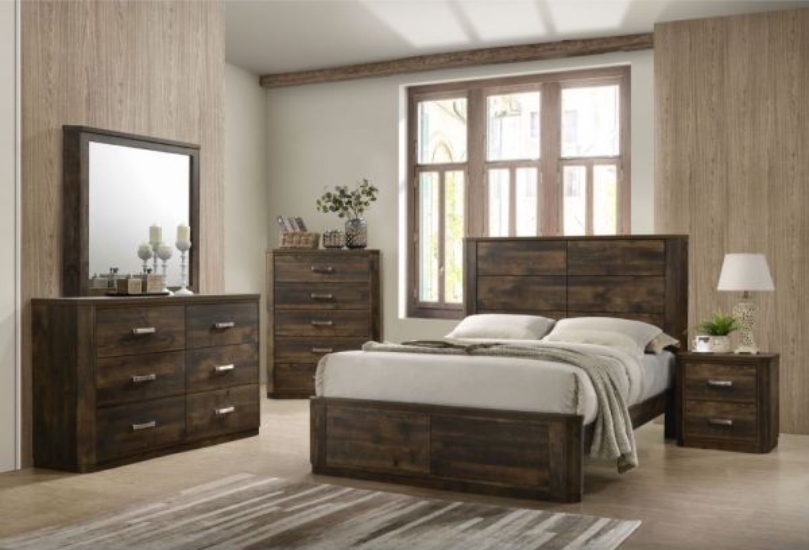 Elettra Contemporary Rustic Bed