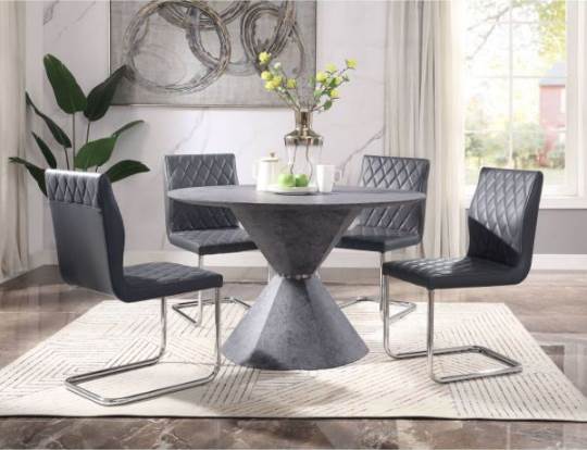 Ansonia Faux Concrete Dining Table