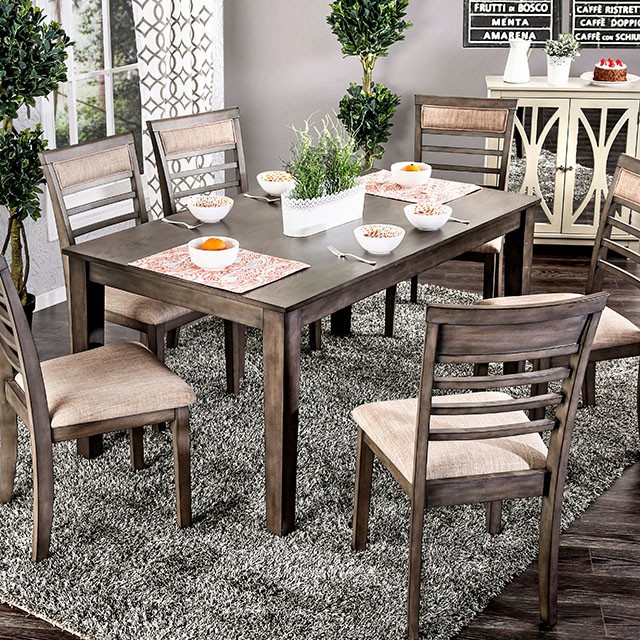 Taylah Transitional 7 Piece Dining Table Set