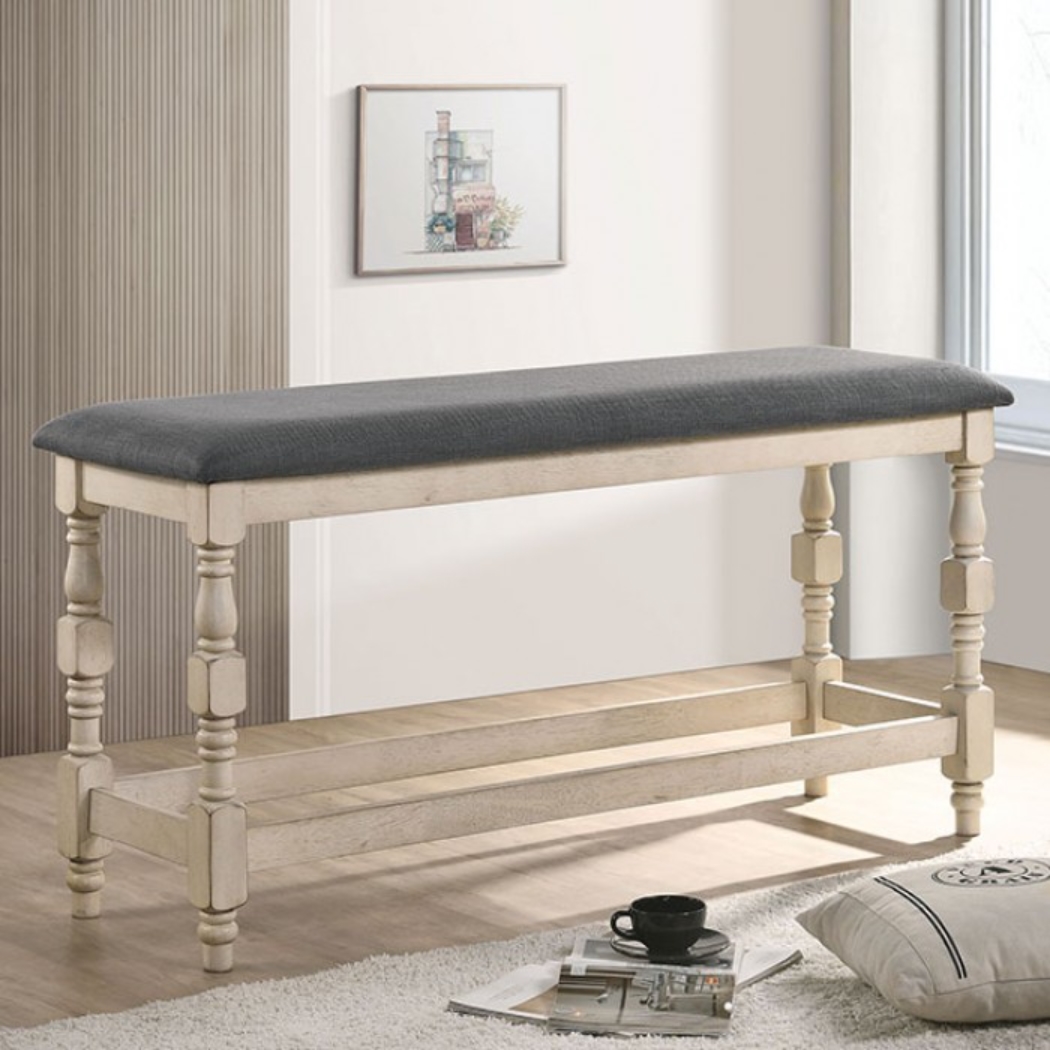 Plymouth Turned Legs Counter Height Bench