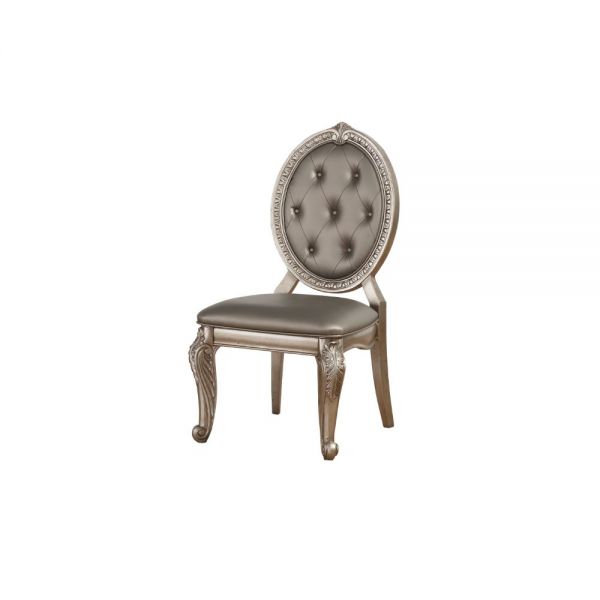 Northville Side Chair with Raised Scrolled Motifs (Set of 2)