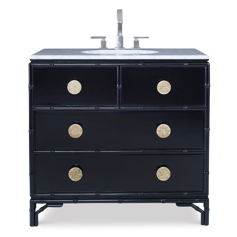 38" Bamboo Sink Chest Bathroom Vanity