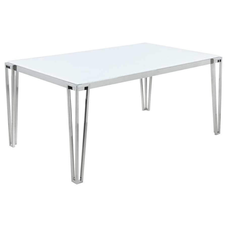 Pauline Rectangular Dining Table with Metal Leg