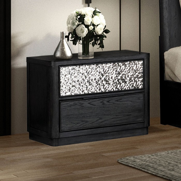 Sterling West Modern Contemporary 2-Drawer Nightstand