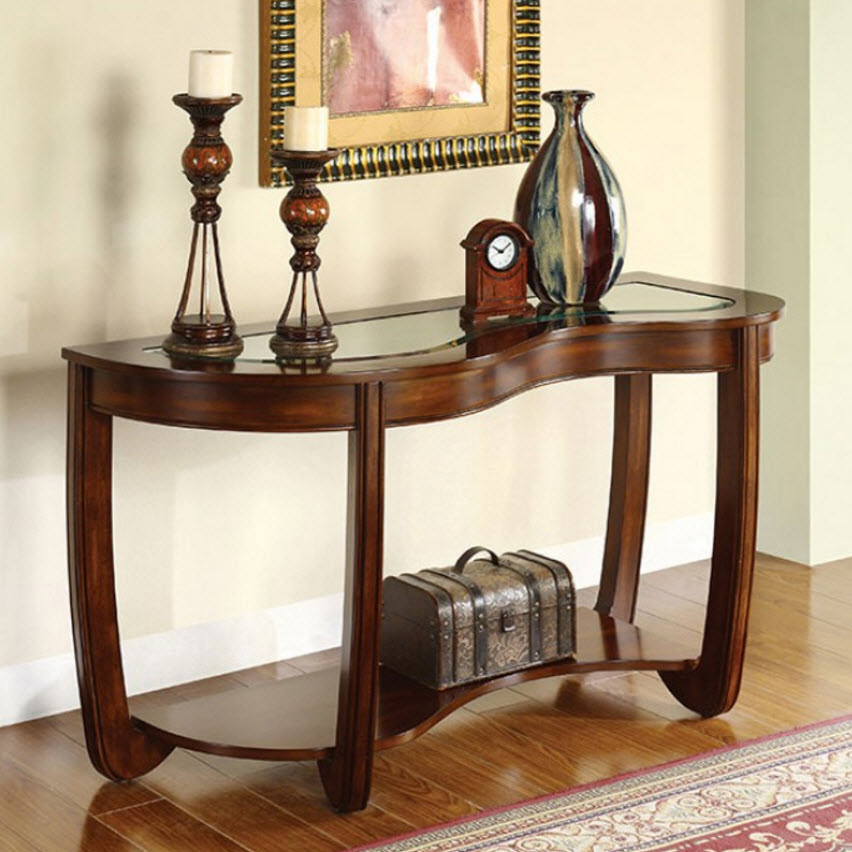 Crystal Falls Irregular Shape Design Sofa Table