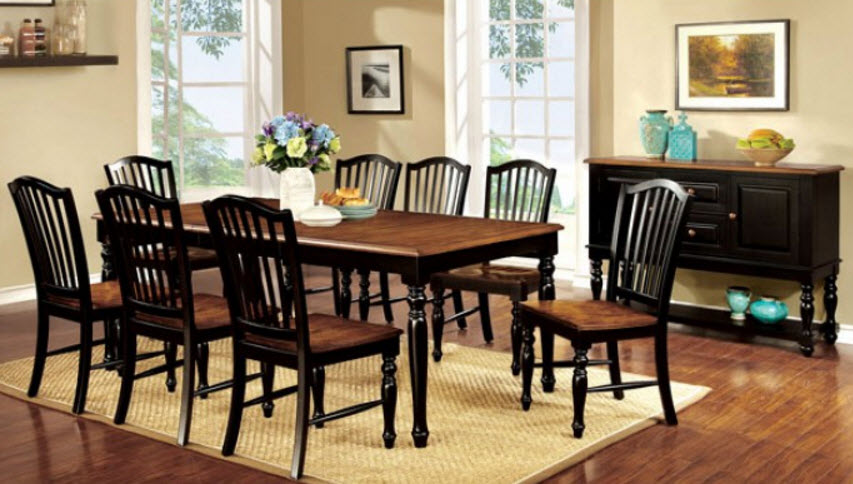 Mayville Transitional Extendable Dining Table