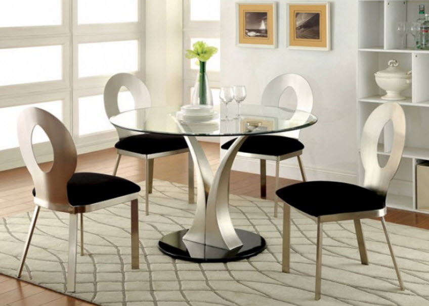 Valo Tempered Glass Top Dining Table