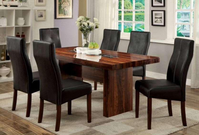 Bonneville Rosewood Grain Design Dining Table