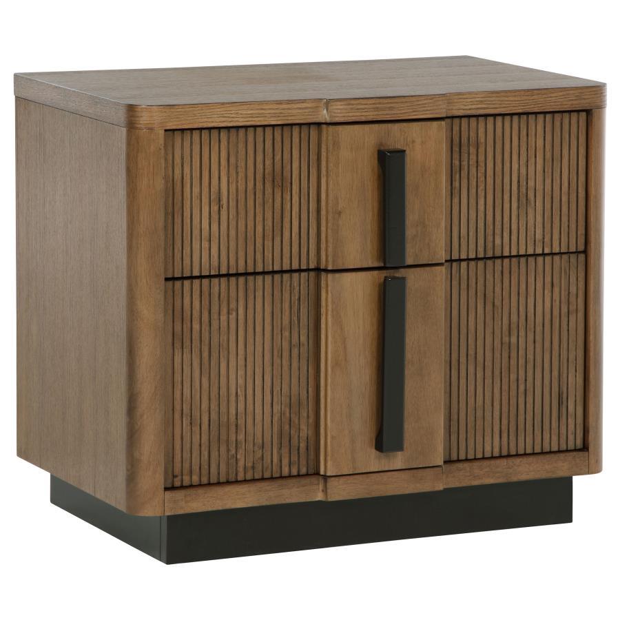 Terrace Drawer Storage Ash Brown Nightstand