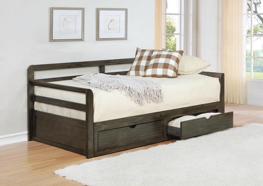 Sorrento 2-drawer Twin XL Daybed with Extension Trundle