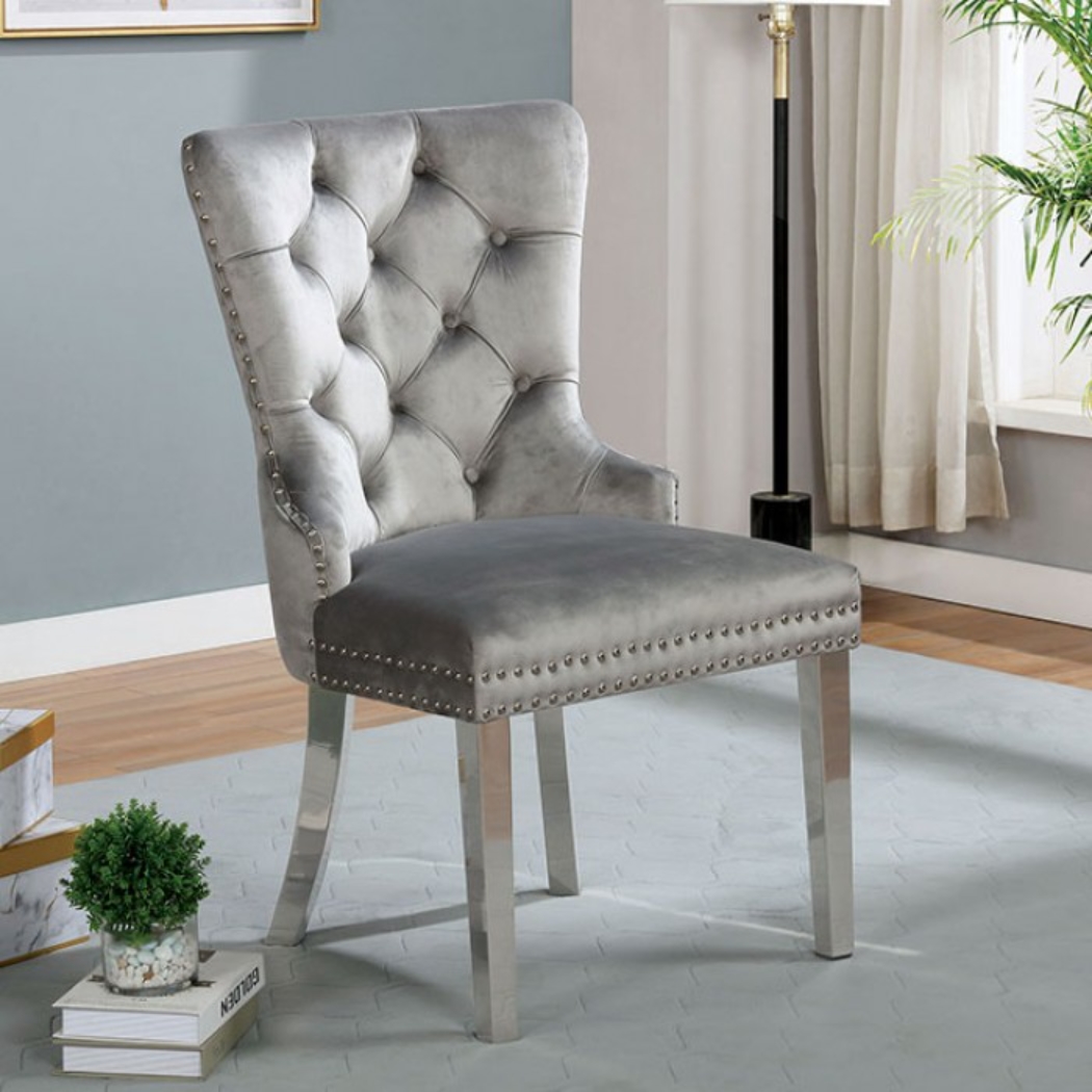 Jewett Button Tufted Wingback Chair Set of 2
