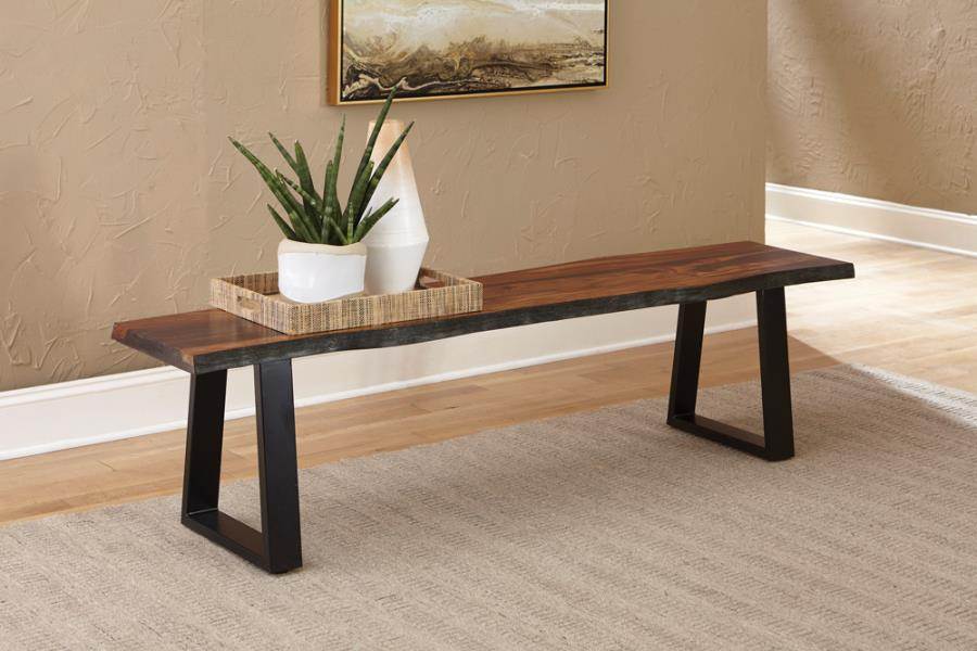 Ditman Live Edge Wood Dining Bench