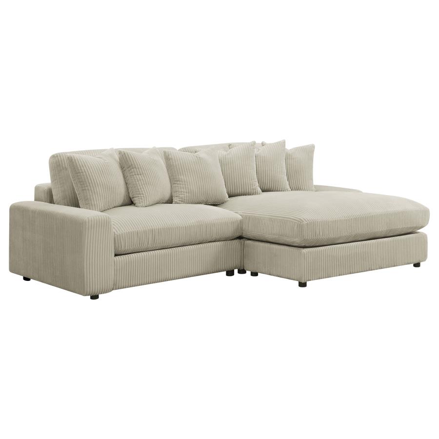 Blaine Upholstered Reversible Chaise Sectional Sofa