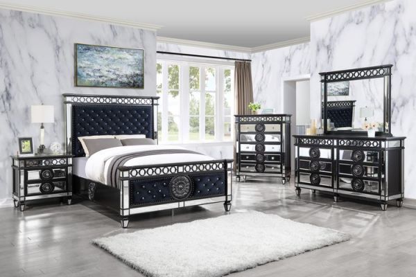Varian II Luxurious Mirrored Bed
