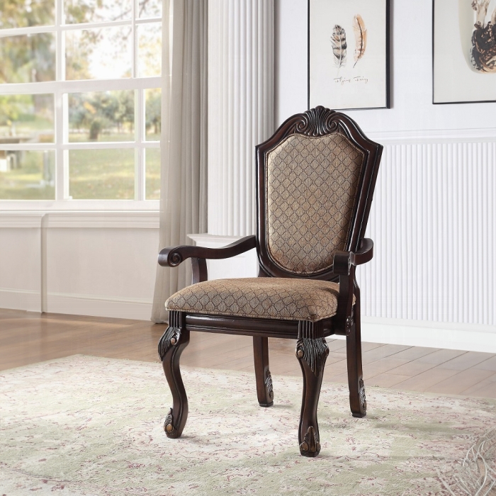 Chateau De Ville Espresso Arm Chair Set of 2