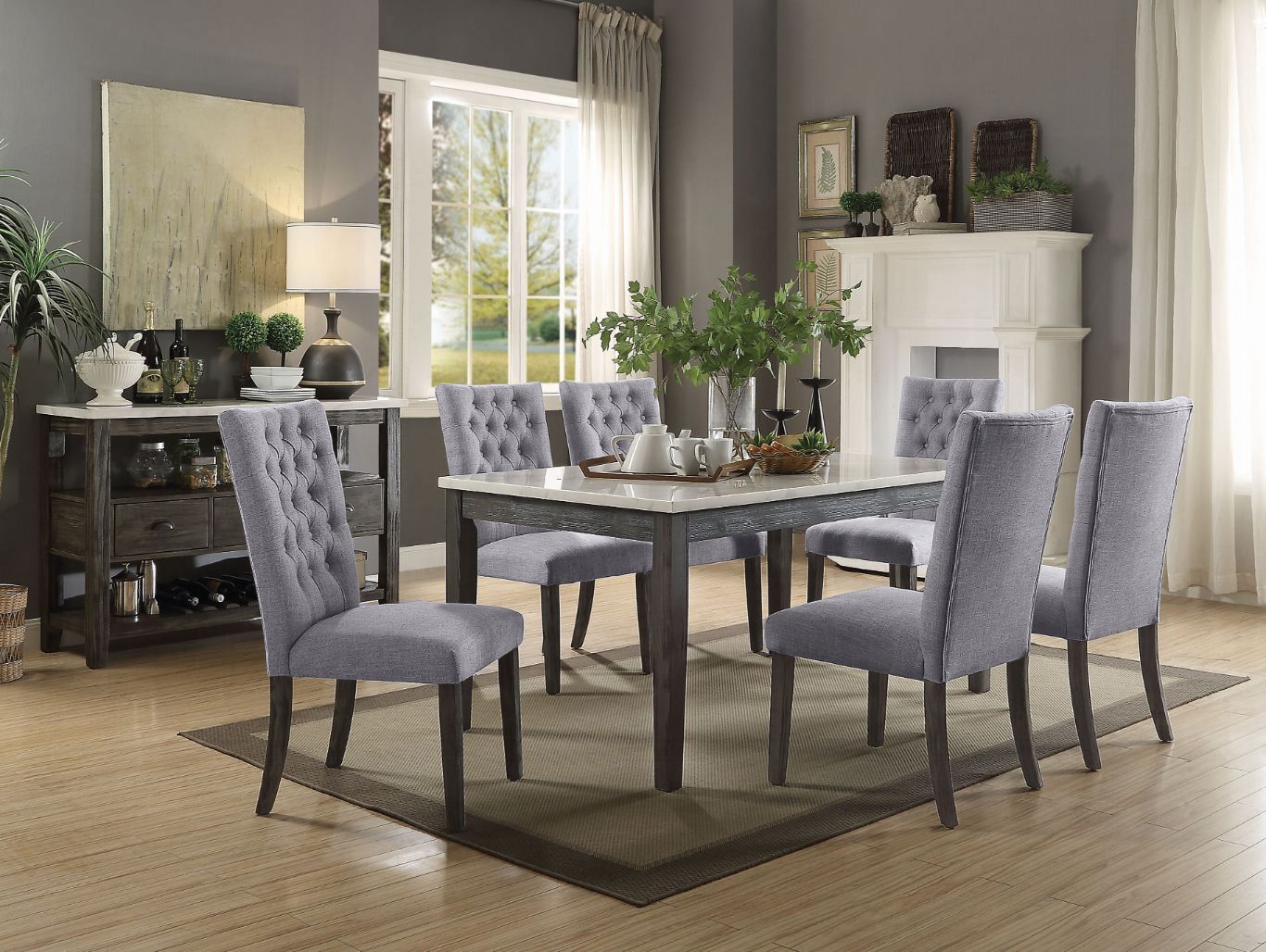 Merel Rectangular Leg Dining Table