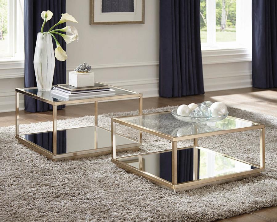 Renee 2-piece Square Coffee Table Set