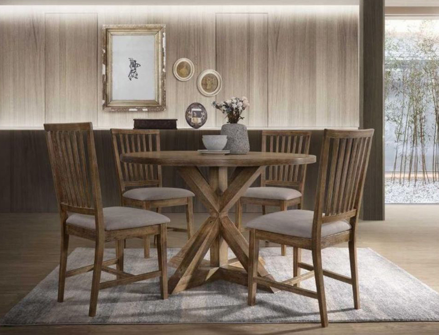 Wallace II Transitional Round Dining Table