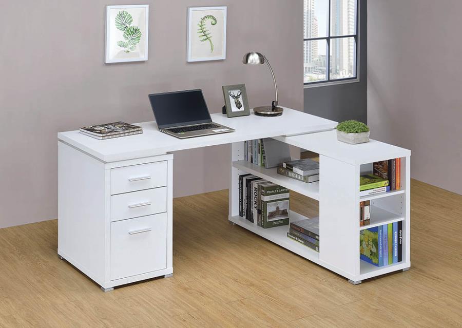 Yvette 60-inch 3-drawer L-Shape Computer Desk