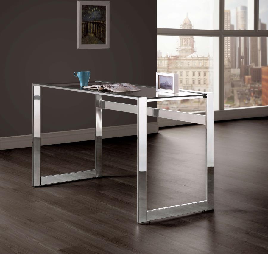 Hartford 47-inch Glass Top Writing Desk