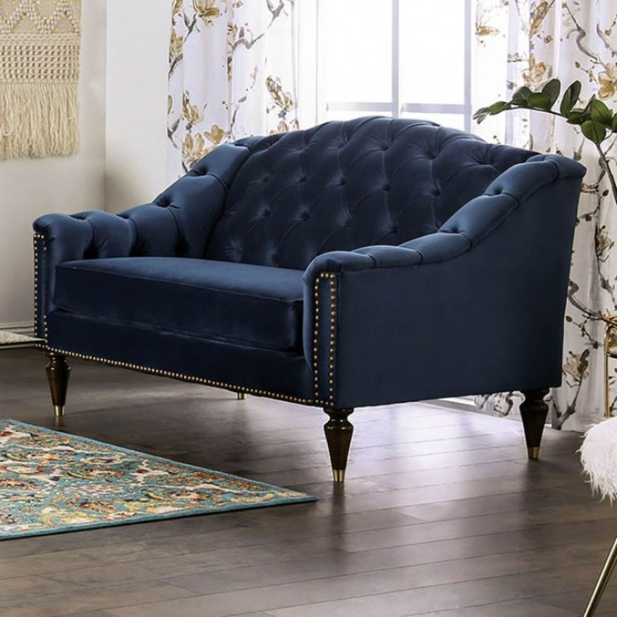 Martinique Camelback Design Loveseat