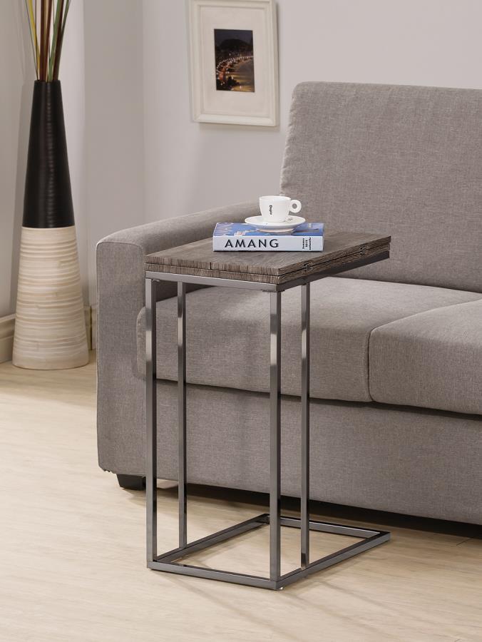 Pedro Expandable C-Shaped Sofa Side Table