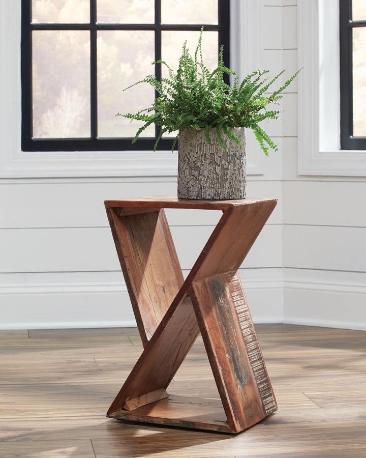 Lily Solid Reclaimed Wood Accent Side Table