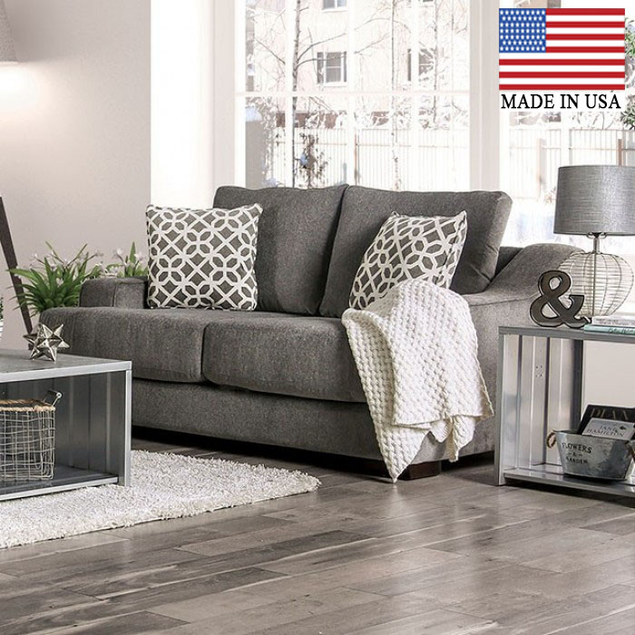Adrian Sloped Track Arms Love Seat