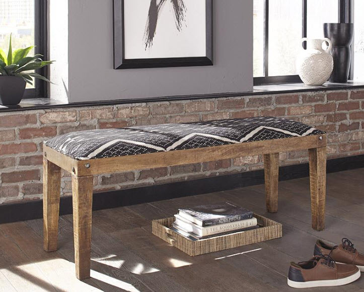 Lamont Fabric Upholstered Accent Bench