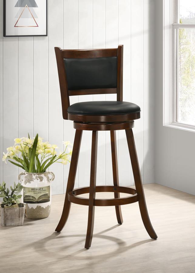 Broxton Upholstered Swivel Bar Chair Set of 2